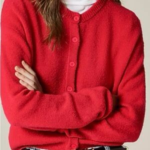 J Crew Bubble Hem Cardigan
